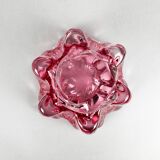 1960's Art Glass Bowl by Josef Hospodka for Chribska Glassworks, Czechoslovakia