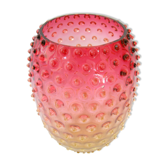 Vintage vase bubble glass 1960