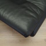 Canapé en cuir Alanda, design italien, années 1980, fabricant : B&B Italia, desig