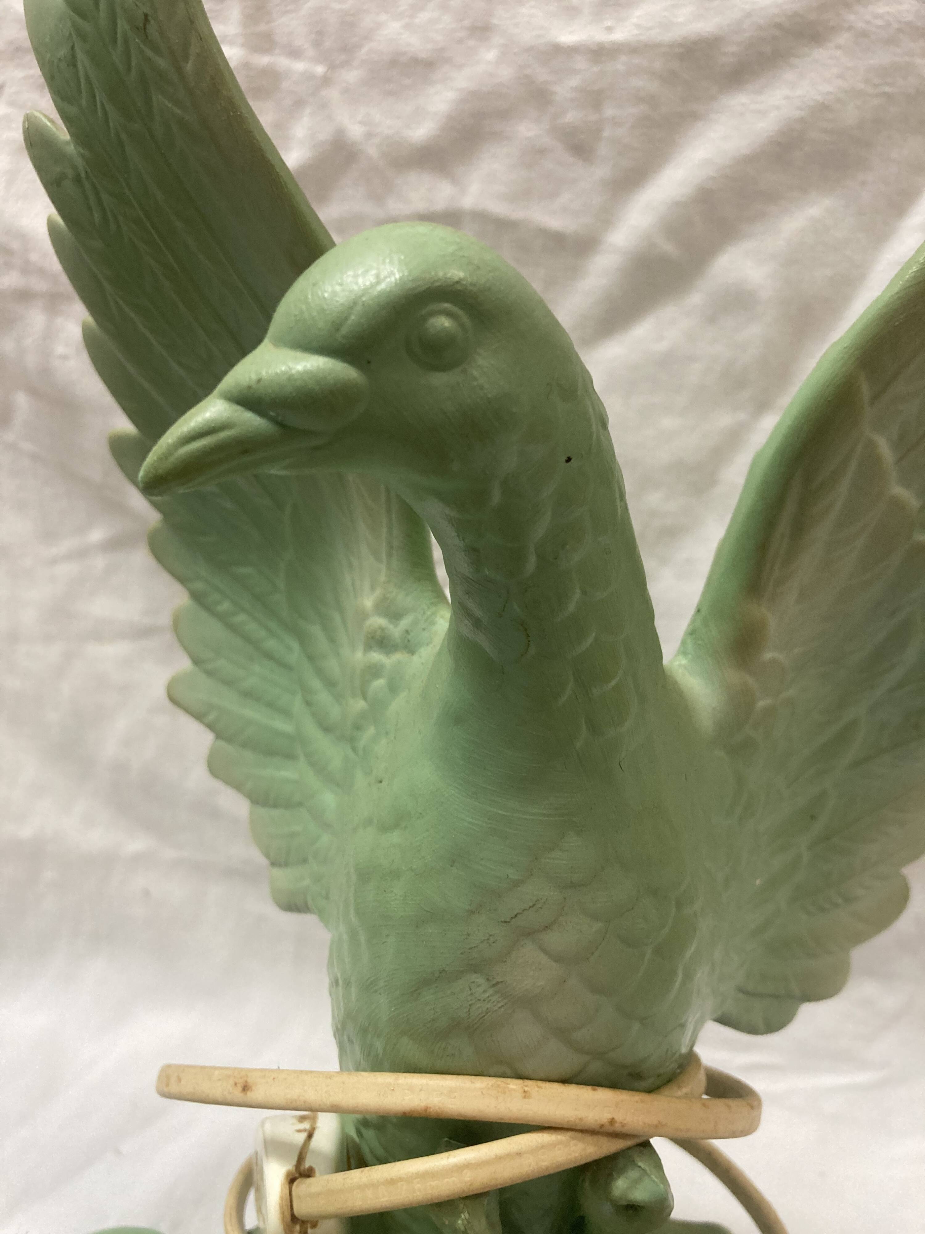 Dove & opaline art deco lamp