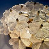 Modern mid-century wall lamp with floral pattern by Ernst Palme, 1960s