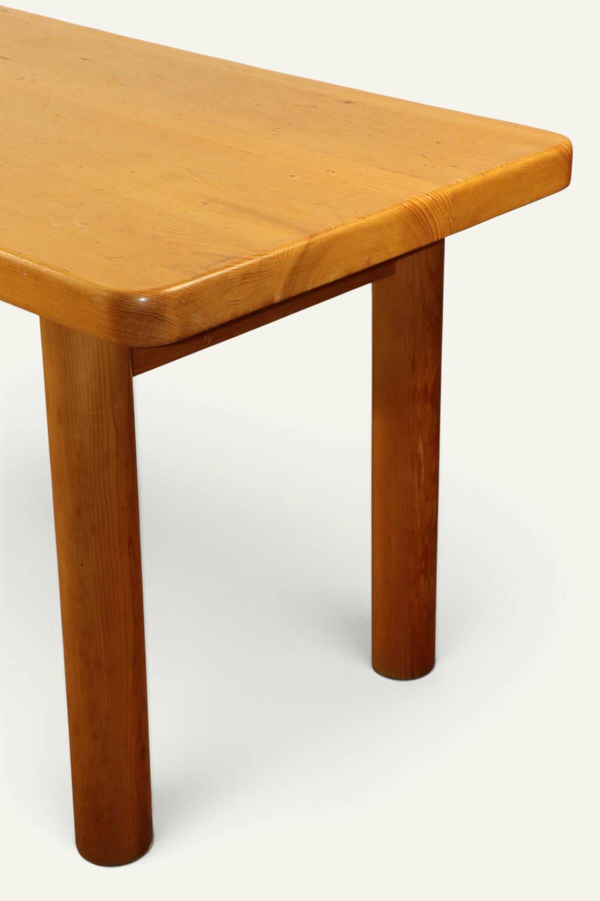 Table René Martin en pin massif moderniste, 1960