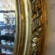 Miroir ovale bois stuck et doré état d'origine 110x68