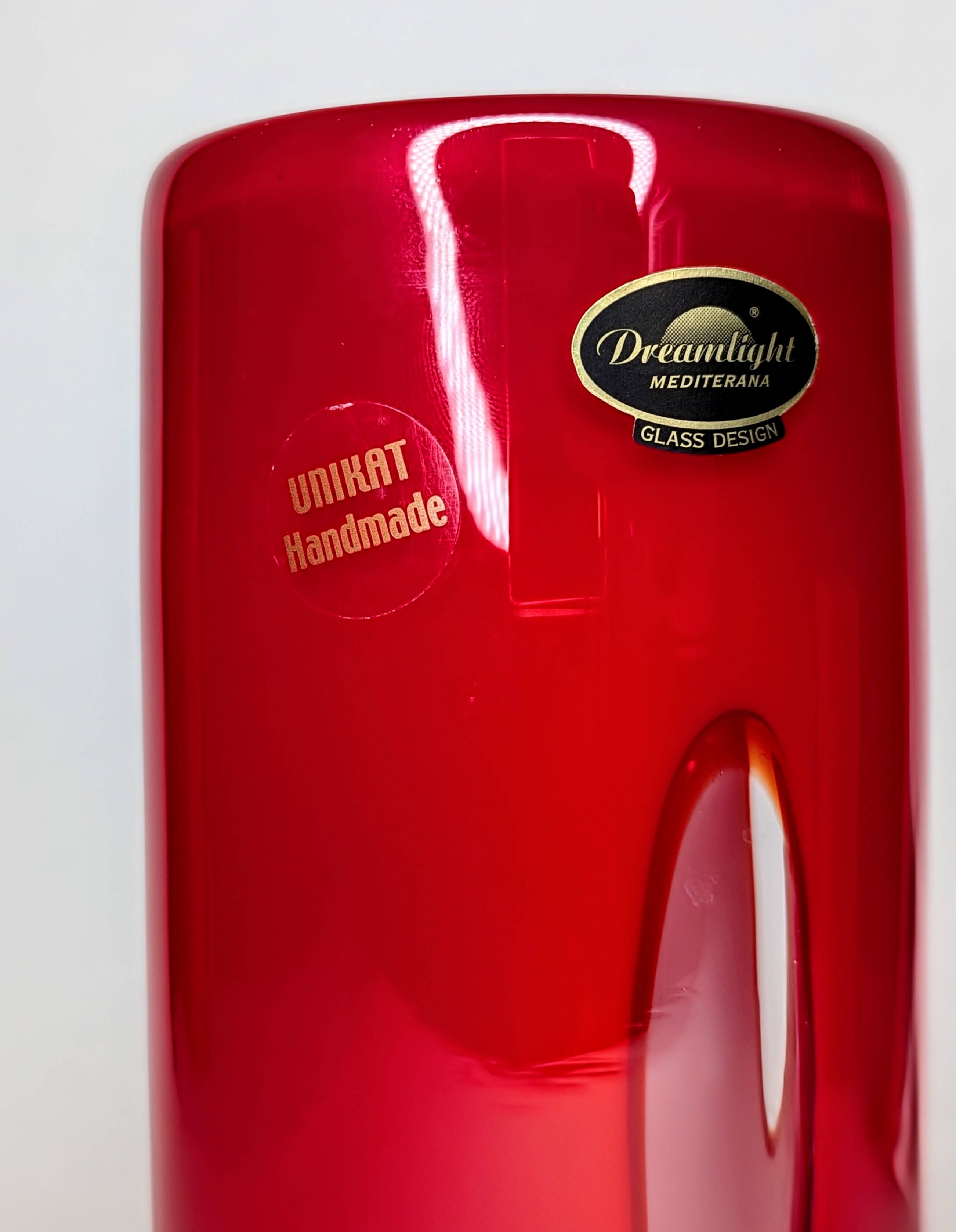 Vase Unikat Dreamlight space age bubbles red