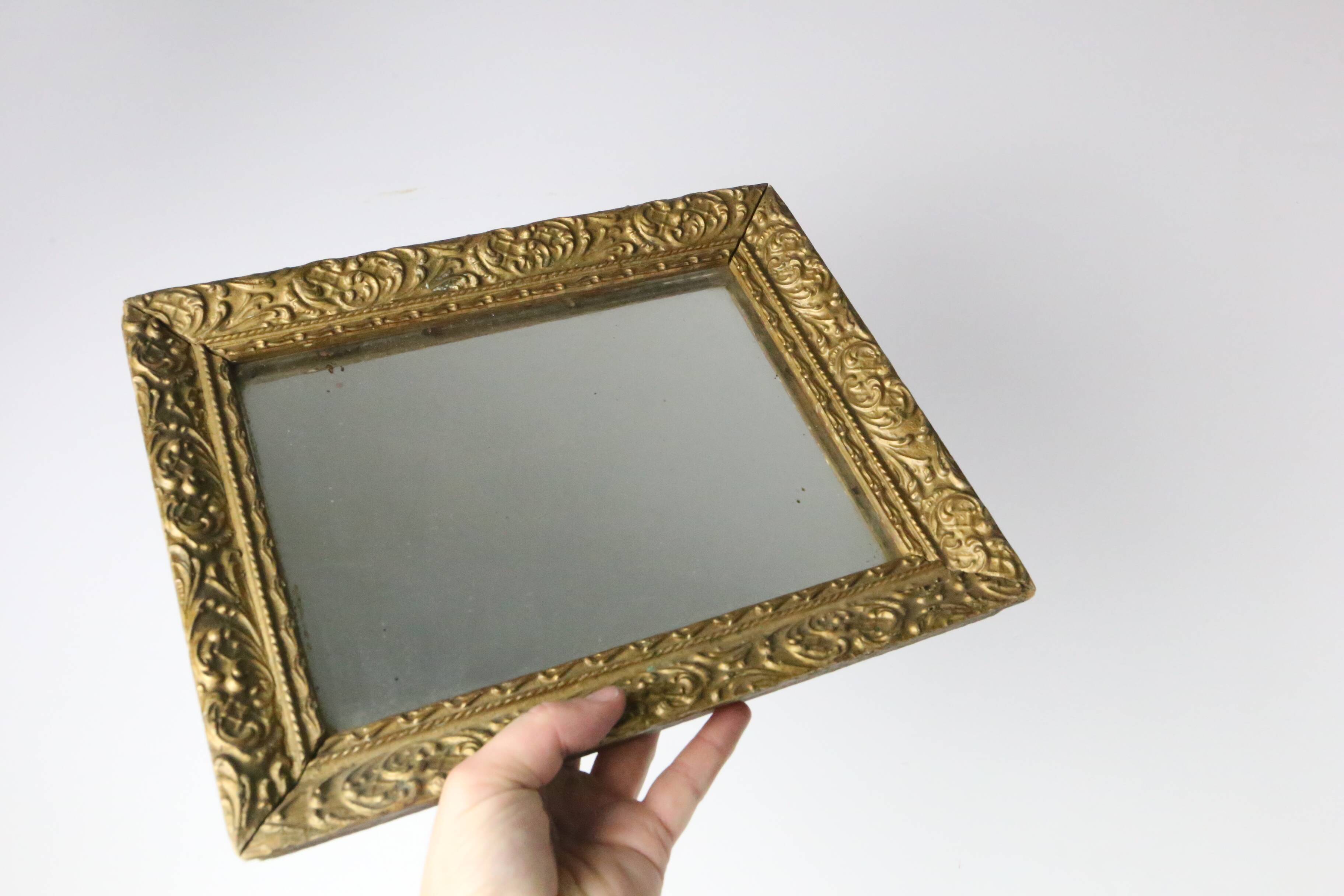 Gilded wooden mirror, 19th century