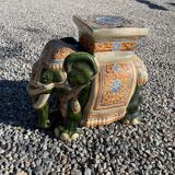Large decorative earthenware / ceramic elephant