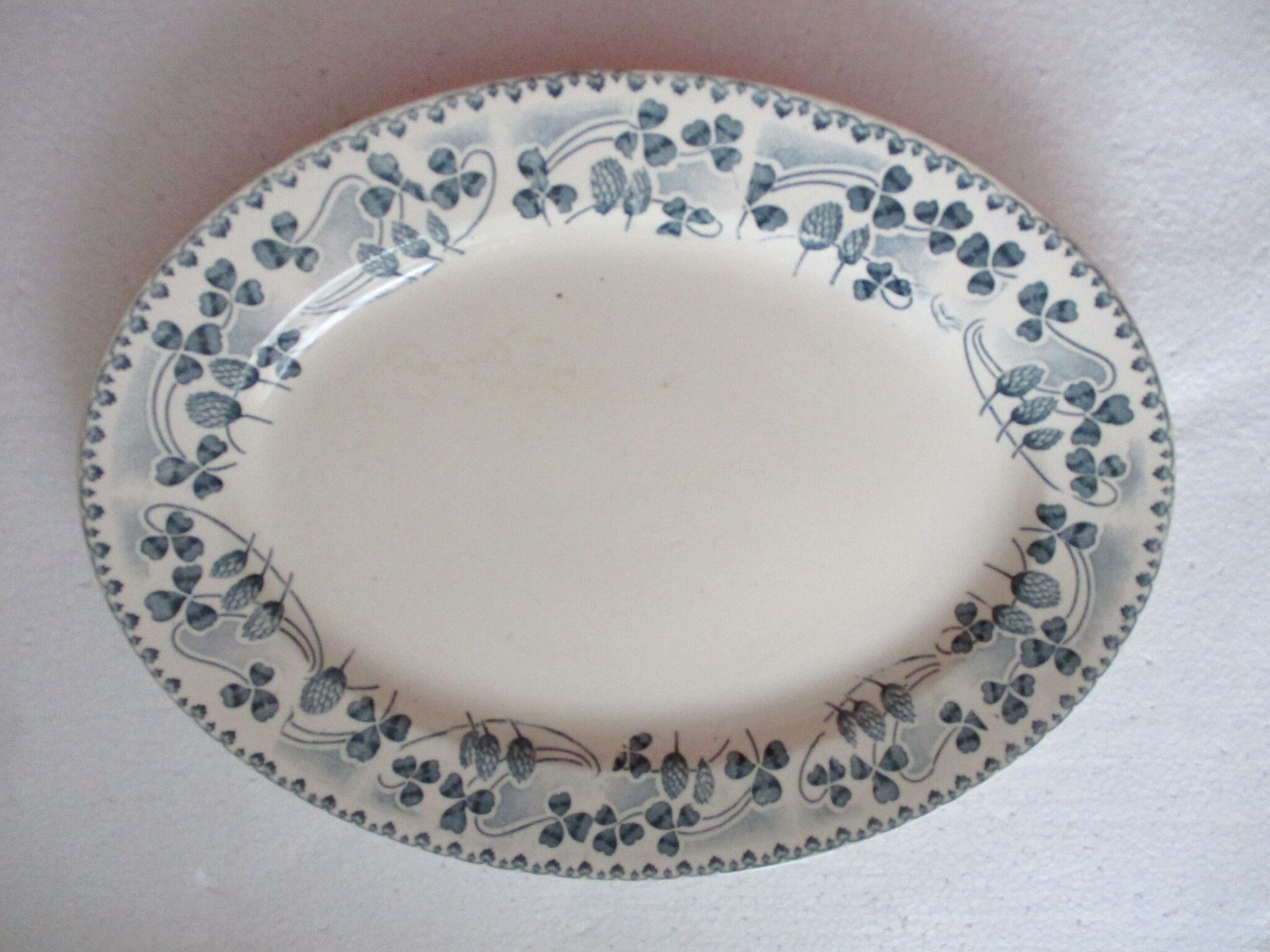 Old dish from “Grand Dépôt E Bourgeois crystal porcelain earthenware”