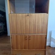 Brissac secretary in satin mahogany – French design from the 1960s.