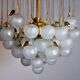 Chandelier waterfall Murano Mazzega, murano crystals " pommes ", Italy, 1970