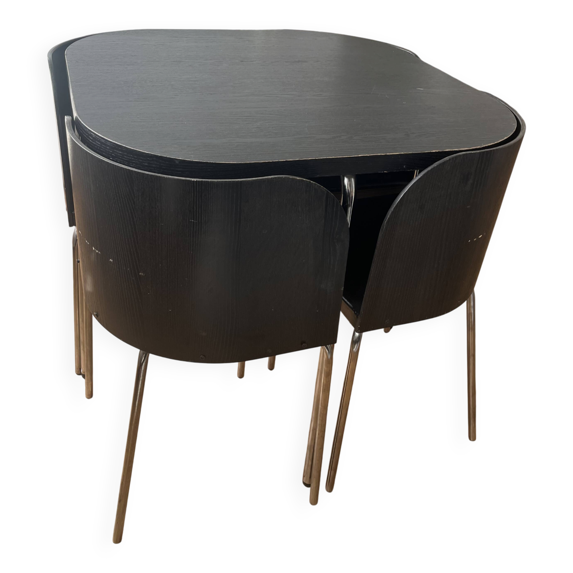 Table and 4 chairs Model "Fusion" by Sandra Kragnert (IKEA)