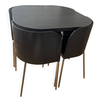 Table and 4 chairs Model "Fusion" by Sandra Kragnert (IKEA)