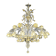 Huge Luxury Italian Chandelier With Flowers and Leaves Murano Glass