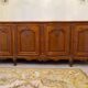 4-door Louis XV style cherry wood sideboard