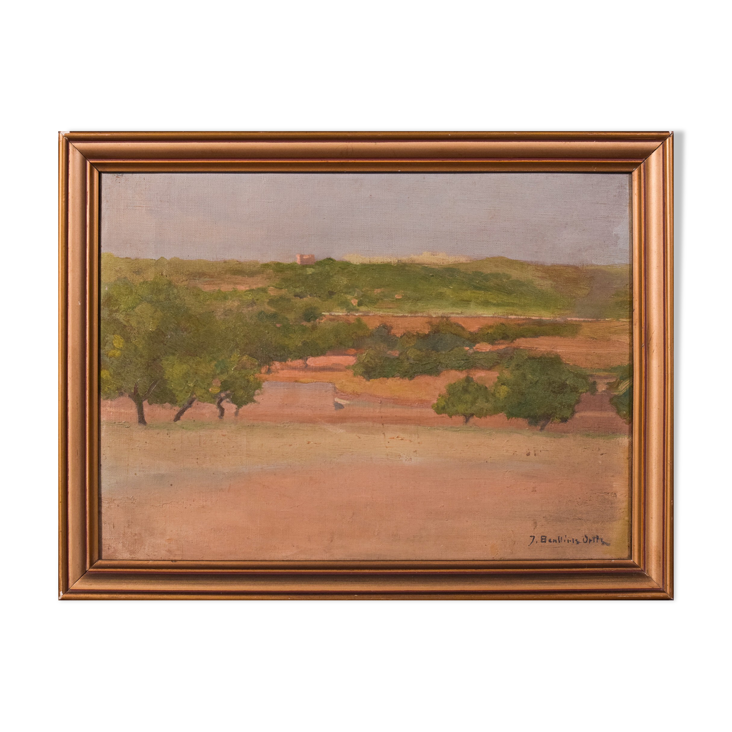 Jose Benlliure y Ortiz - Impressionist Mediterranean Landscape