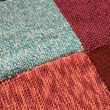 Plaid patchwork hand-knitted