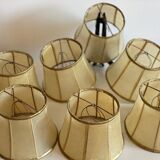 7 leather lampshades, 1960-1970