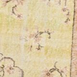 3x6 Pale Yellow & Brown Classic Turkish Rug, 110x197Cm