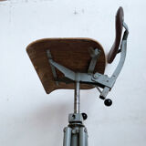 Chaise bienaise Ptt réglable année 50