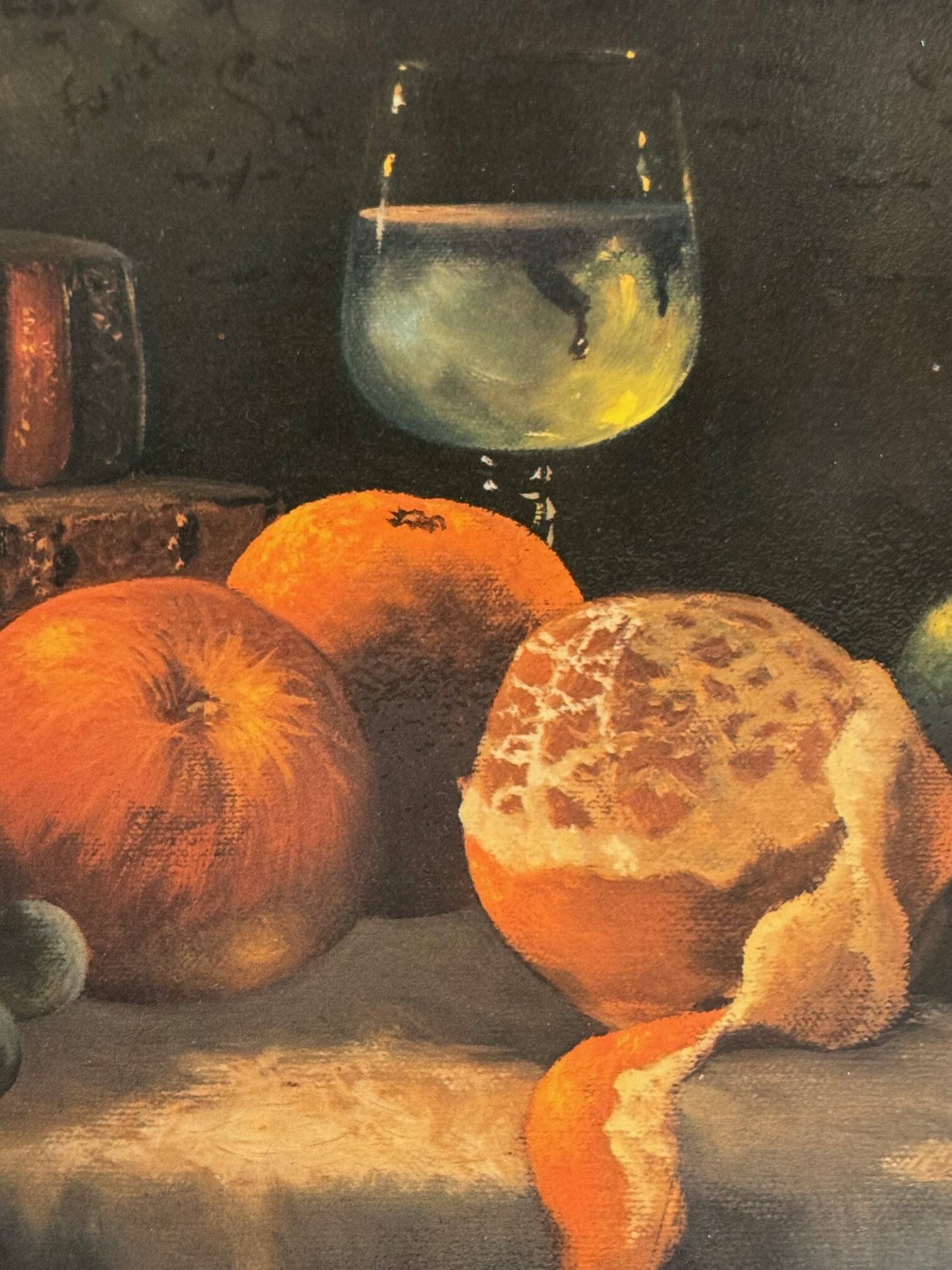 Painting on canvas - Still life - Fruits & Candle - PAYTON