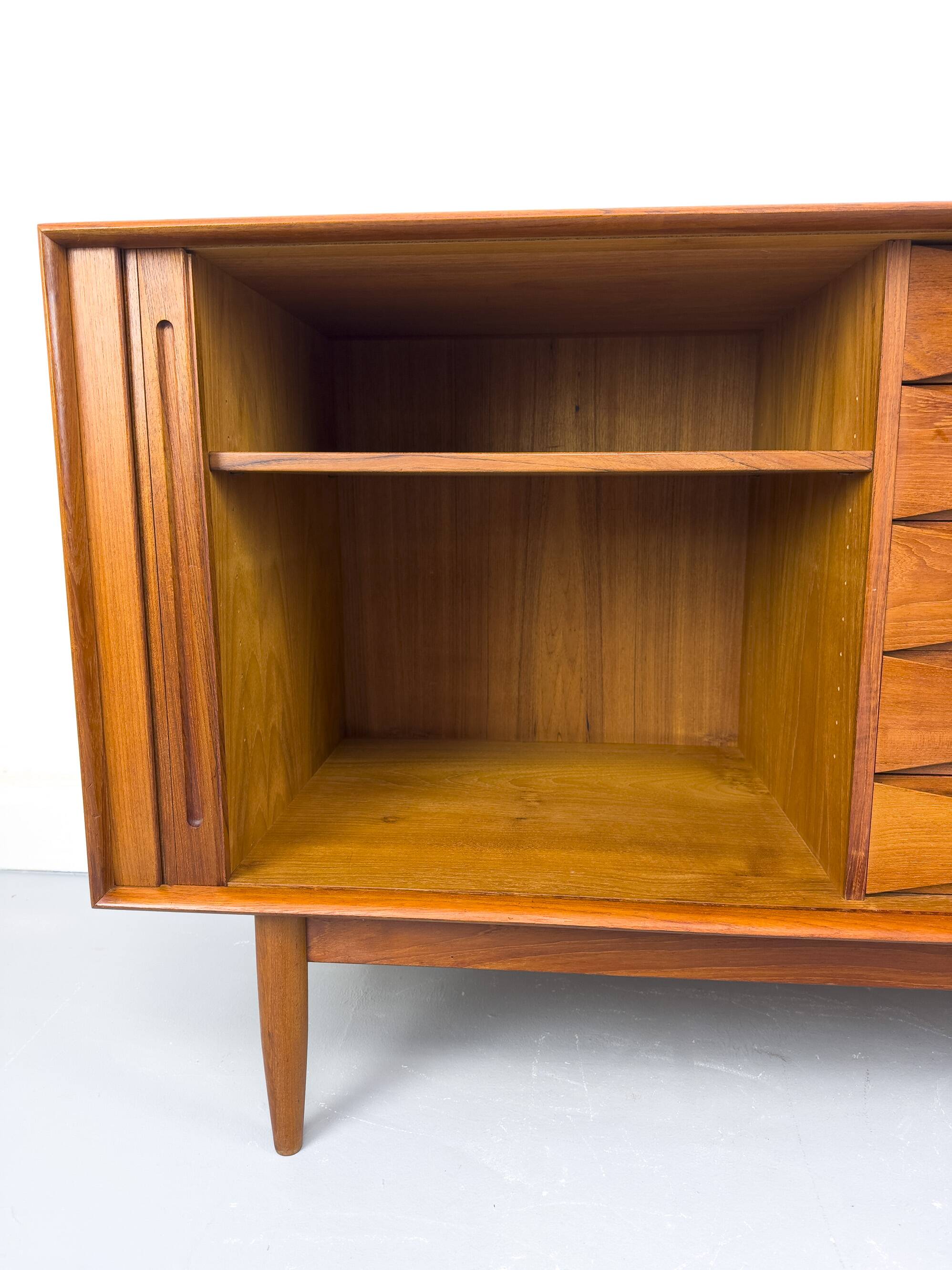 Danish Teak Sideboard by Johannes Aasbjerg, 1960s