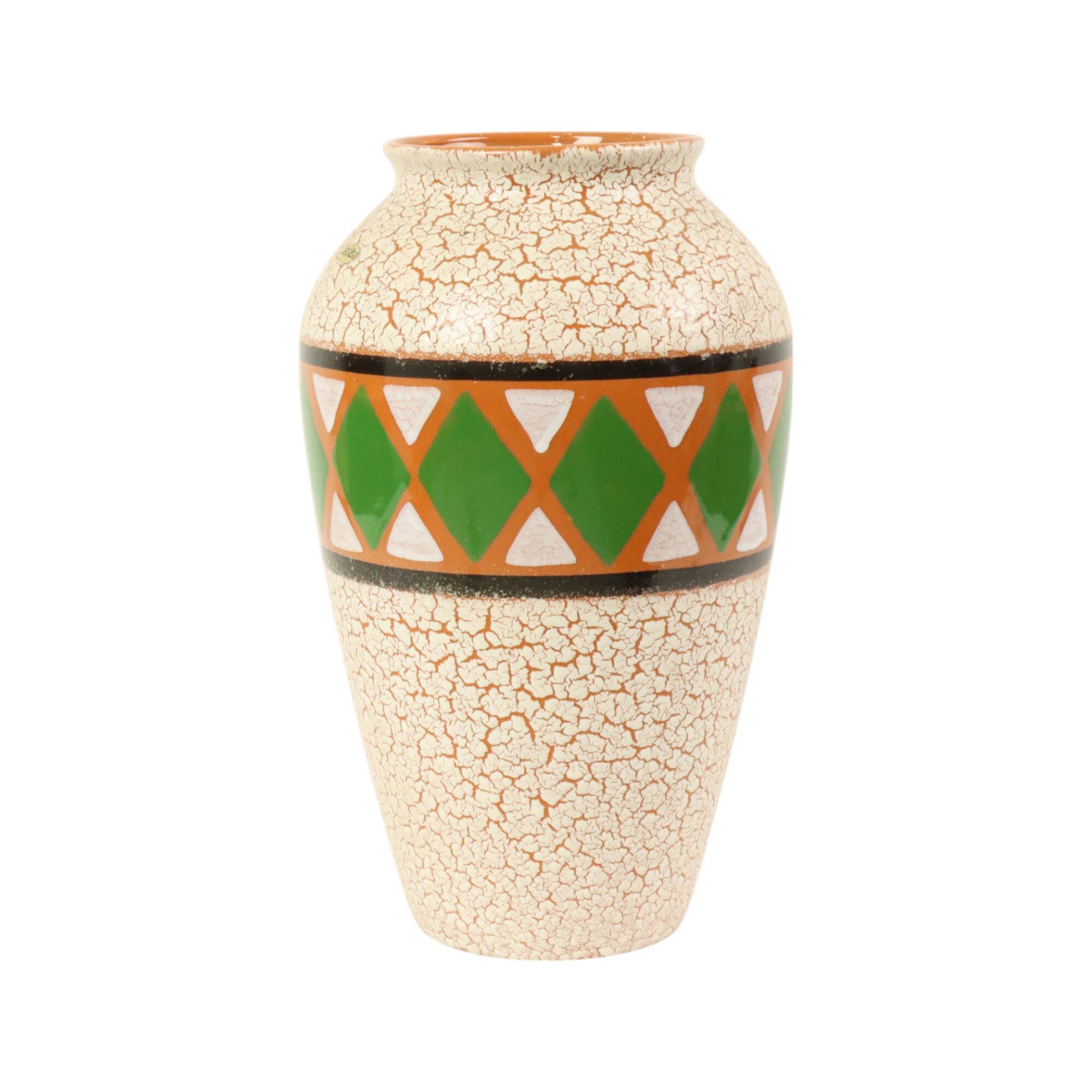 Vintage Jasba Vase West Germany Ceramics Craquelé 106-35