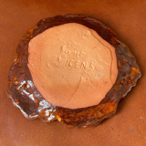 Ramekin, strawberry leaf - vintage ceramics