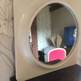 Space age mirror and its 2 luminous side lights