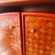 Small bamboo and rattan wardrobe circa 1980
