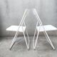 Pair of n1 folding chairs "pop" series, höganäsmöbler sweden, 1970