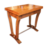 Table console blond walnut design 1930 - 1950 wallet tray