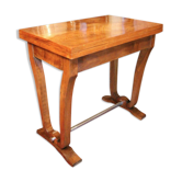 Table console blond walnut design 1930 - 1950 wallet tray
