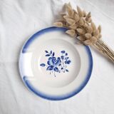 Badonviller art deco blue deep dish