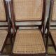 70s folding chairs canning chairs set of four