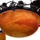 "DAUM Nancy" chandelier in glass paste & wrought iron - Art Nouveau early 1900'