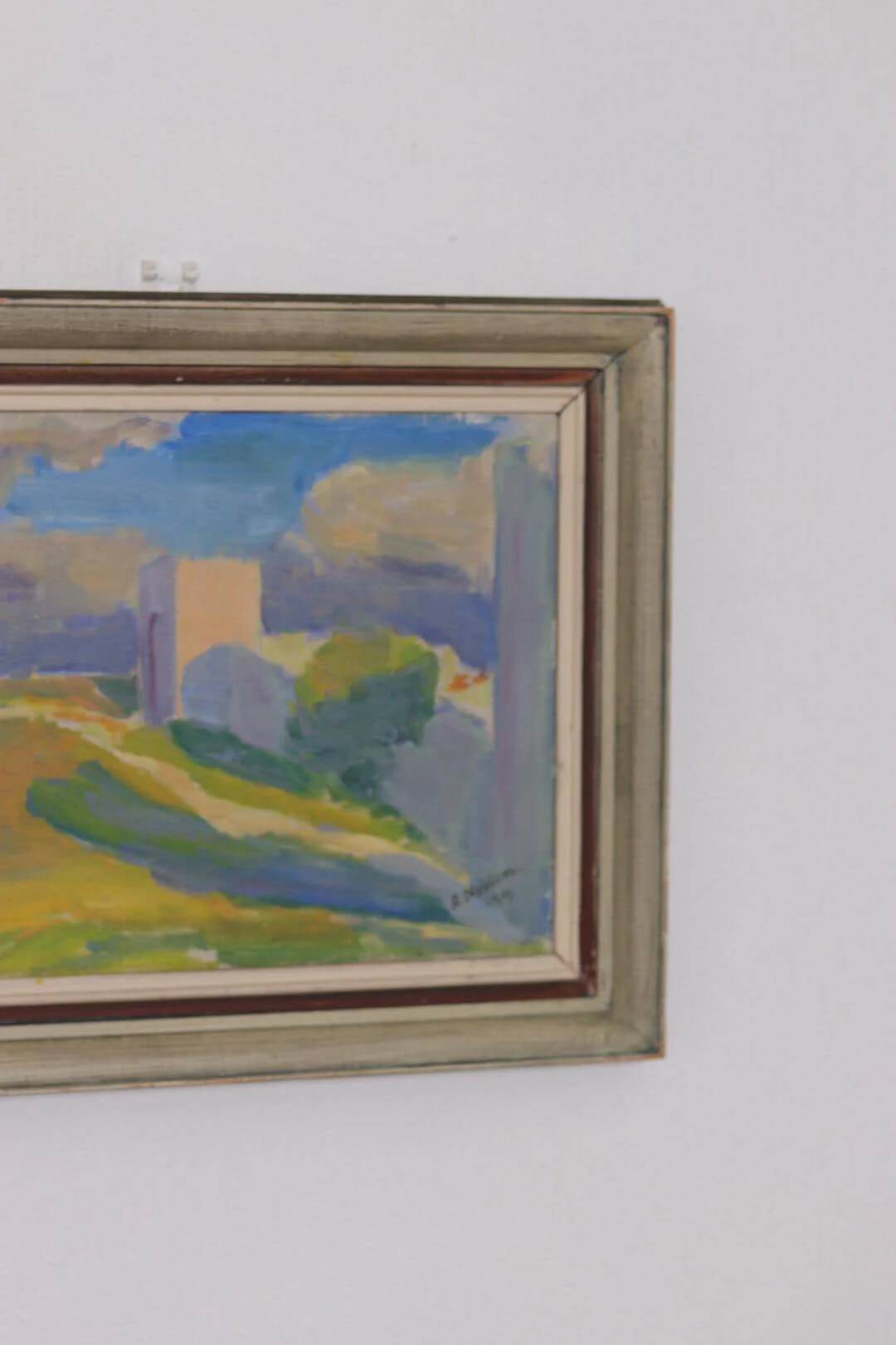 Original Swedish Oil on Canvas – “Summer Landscape” by A. Nyblom