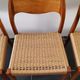 4 Scandinavian chairs by Niels Otto Møller, Danish design, 1950s, wood and rope