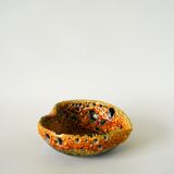 Ashtray in Fat Lava, yellow, 1970 - 15 x 5.5 cm
