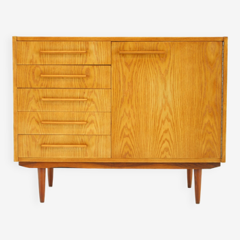 1970s Maple Cabinet or Chest Of Drawers, Czechoslovakia