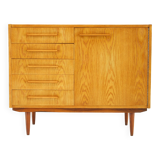 1970s Maple Cabinet or Chest Of Drawers, Czechoslovakia