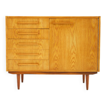 1970s Maple Cabinet or Chest Of Drawers, Czechoslovakia