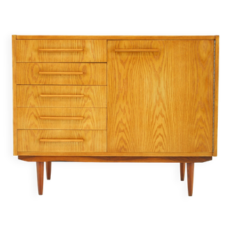 1970s Maple Cabinet or Chest Of Drawers, Czechoslovakia