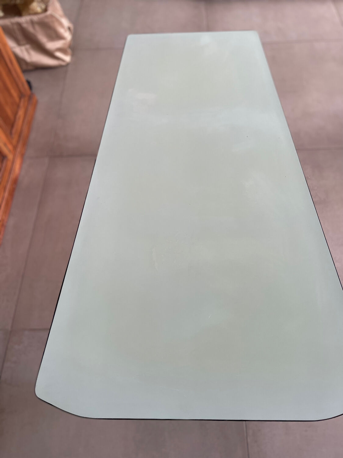 Formica and wood kitchen table