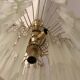 Venini Triedi Crystal Chandelier 1970