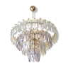 Glass chandelier Kinkeldey 1960