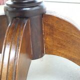 English game table leather tray and lion foot