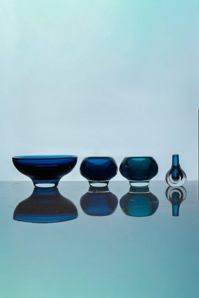 Sommerso glass by Mona Morales, 1960s, set of 4