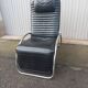 Vintage black leather armchair