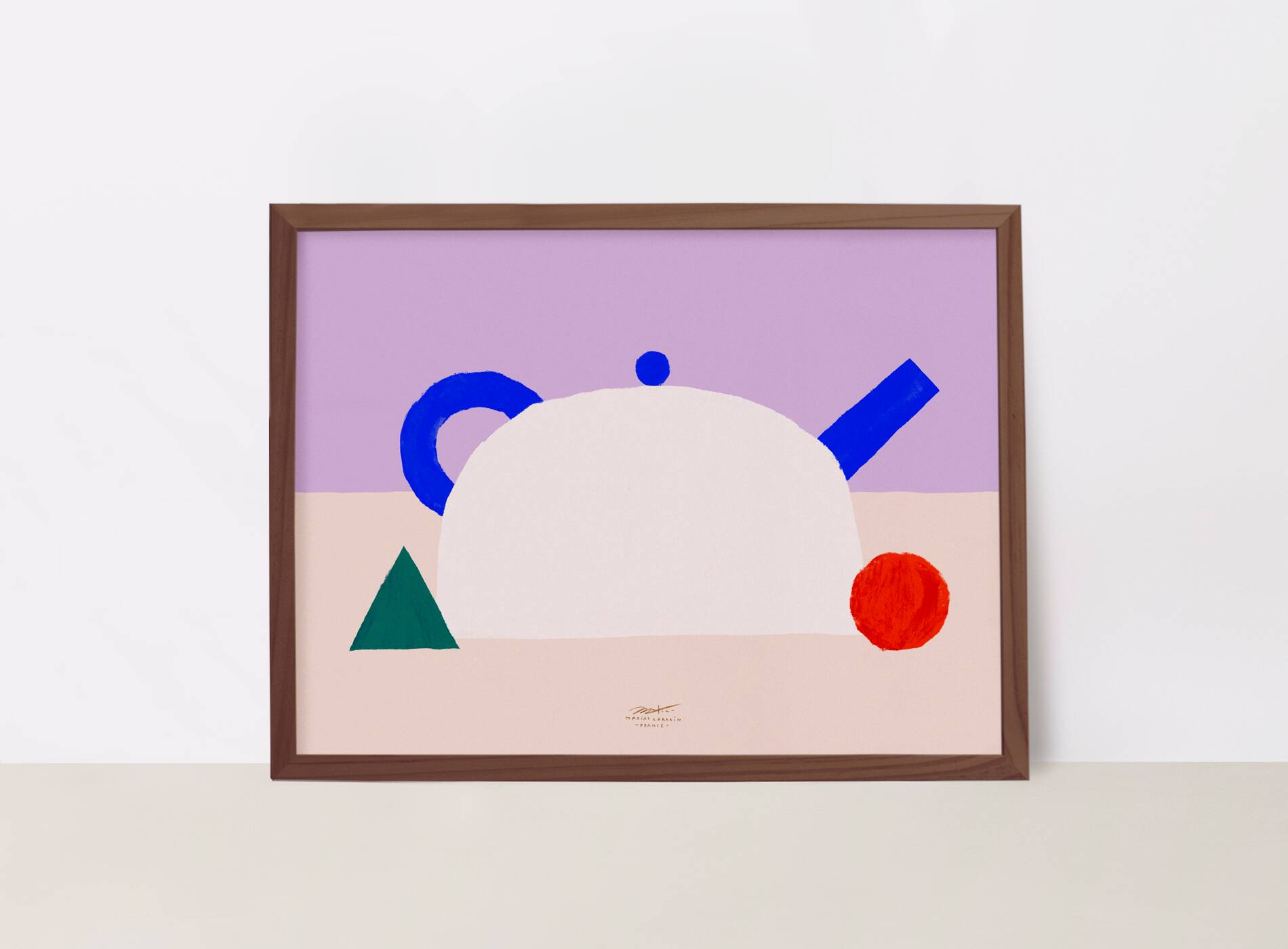 Wall poster with teapot - 70x50cm