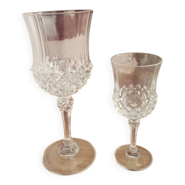 Lot verres en cristal