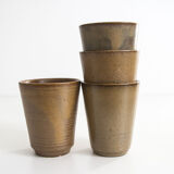 Cups / glasses in stoneware Vintage Digoin factory